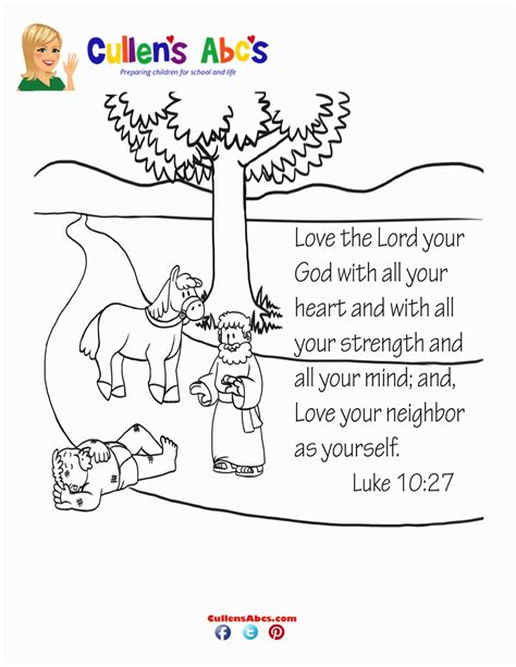 Good Samaritan Coloring Pages For Kids - Coloring Home