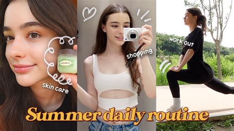 Vlog ♡ Summer Daily Routine☀️ How To Make Healthy And Moist Skin In