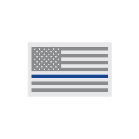 WW American Flag-Blue Line Decal-Small - Sheriffs' Relief Association