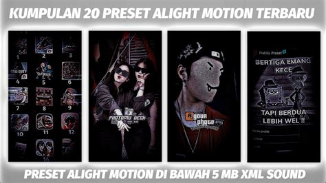 Kumpulan Preset Base Alight Motion Terbaru Jedag Jedug Tiktok Youtube