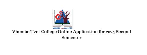 Vhembe Tvet College Online Application For 2024 Second Semester South