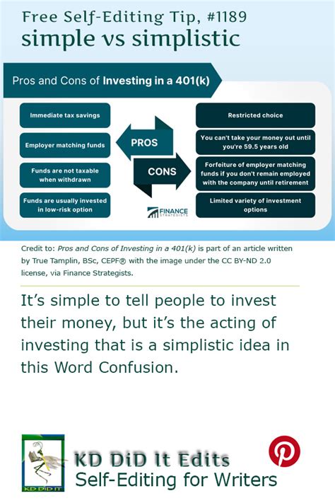 Word Confusion Simple Versus Simplistic • Kd Did It