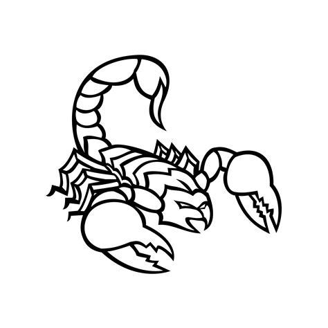 Scorpion Clipart Black And White