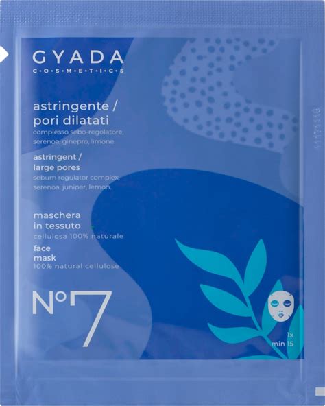 Gyada Cosmetics Maschera In Tessuto Astringente Pori Dilatati N 7 15