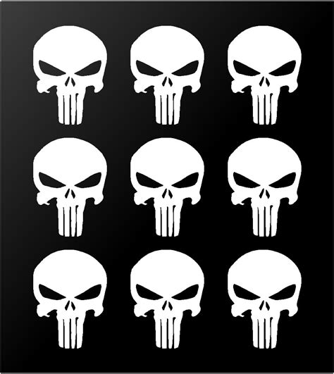 Punisher Skull Stickers