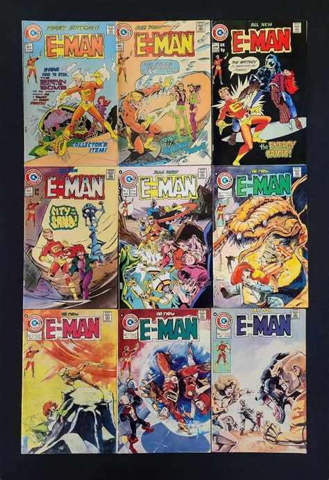 Comicconnect E Man Comic Book Group Lot Vf