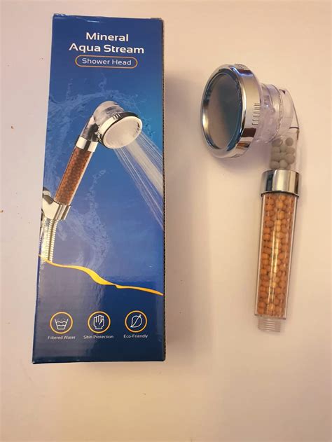 Expbroz Shower Head Powerful Flow High Boosting Pressure 3 Mode