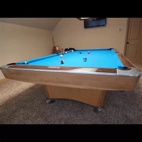 Brunswick Billiards Brunswick Gold Crown One 9 Antique Pool Table