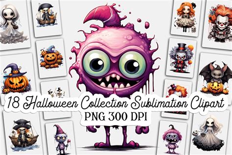 Halloween Collection Sublimation Clipart Graphic By Lloy Design