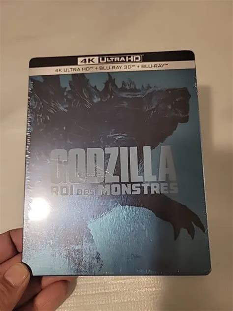 STEELBOOK GODZILLA KING Of The Monsters 4K UHD 3D Blu Ray Roi Des