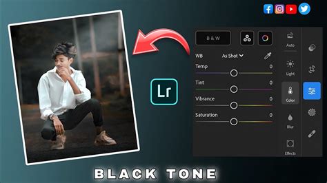 Lightroom Photo Editing Kaise Kare Background Me Black Tone Kaise