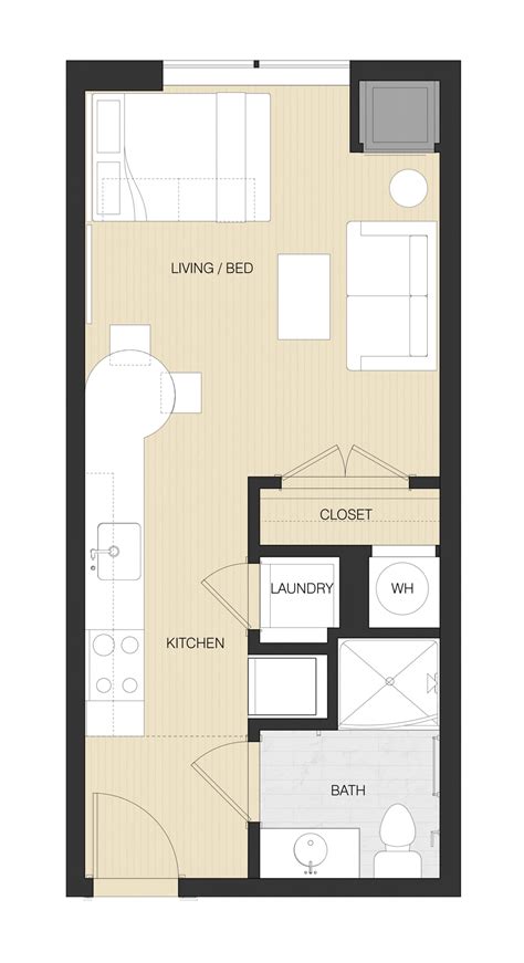 Ft Studio Apartment Floor Plans