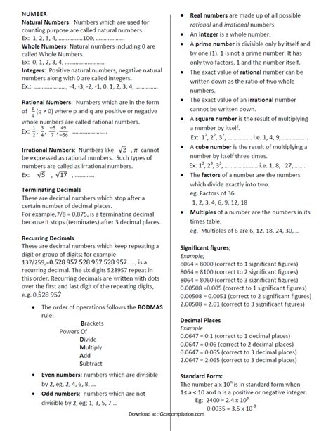 Solution Cambridge Igcse Mathematics Formula Sheet Studypool