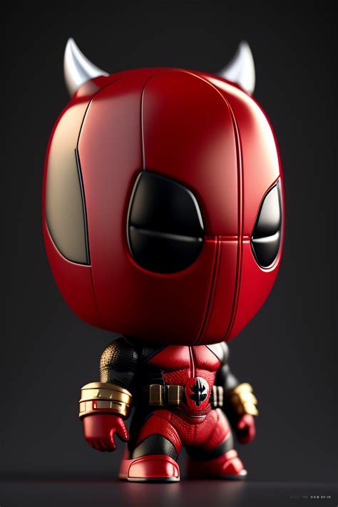 Lexica Intricate Portrait Of 3d Render Of Funko Pop Of Deadpool