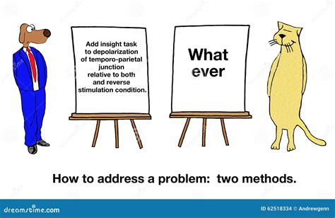 Two Methods To Solve Problem Stock Illustration - Illustration: 62518334