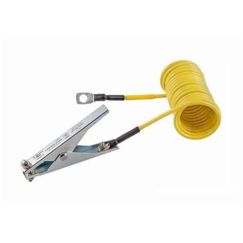 M Core Steel Crocodile Earthing Clamp And Spiral Earthing Cable At