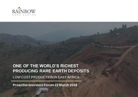 Pdf One Of The Worlds Richest Producing Rare · Rainbow Rare Earths Ltd What Is Rainbow