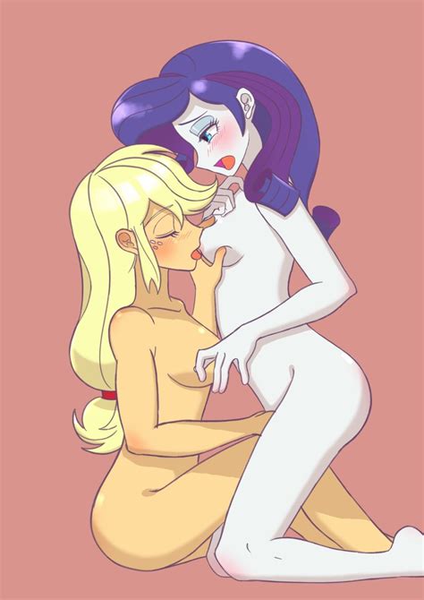 Rule 34 2girls Applejack Eg Applejack Mlp Blonde Hair Blue Eyes