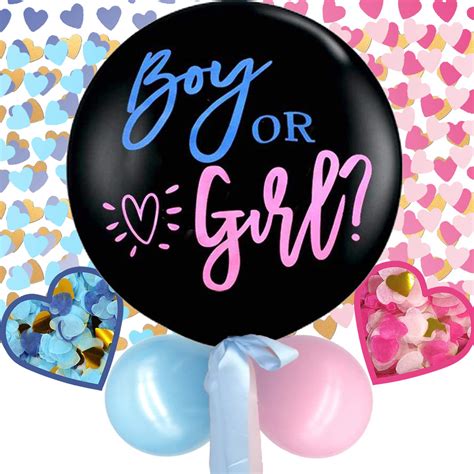 Buy Boy Or Girl Balloons Baby Gender Reveal Party Supplies Black