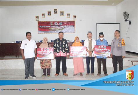 Pemerintah Kampung Panca Mulia Salurkan BLT Dana Desa Bulan Oktober S D