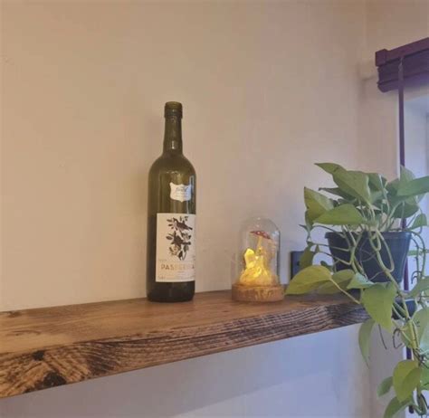 Lovely Rustic Shelf Made From Reclaimed Scaffold Board Rustic Shelving