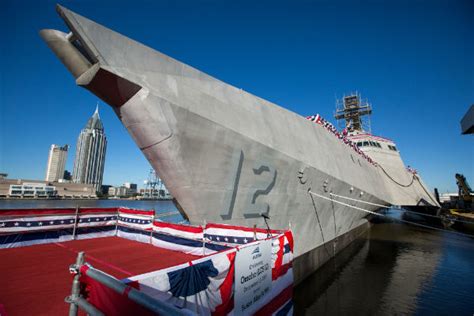 Susie Buffett christens USS Omaha, the newest member of Navy's fleet ...