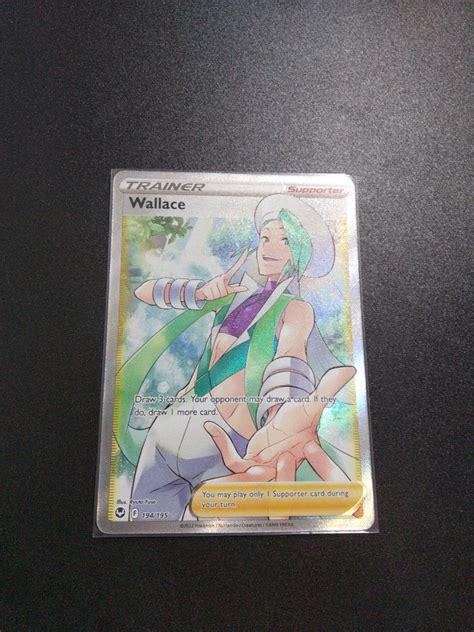 Pokemon Tcg Wallace Full Art Trainer Ultra Rare Ss Silver Tempest