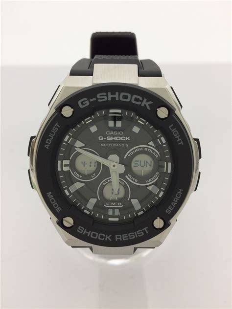 Used Casio Solar Watch G Shock Digi Ana Rubber Black Gst W Ajf