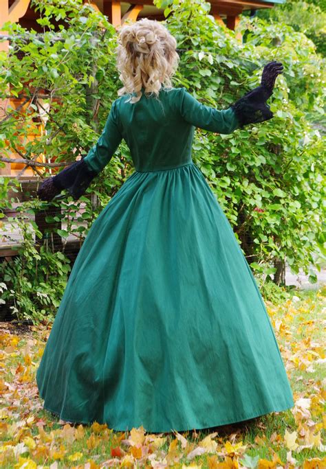 Victorian Civil War Dickens Faire Burgundy Dress Theatrical Reenactment