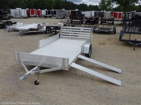 ATV Trailer For Sale New Aluma 8114 BT SR Side Load Aluminum Trailer