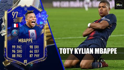 BEST CARD ON THE GAME FIFA 23 TOTY KYLIAN MBAPPE PLAYER REVIEW 97