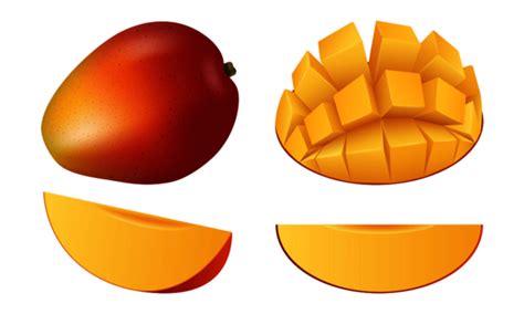 Gambar Ikon Buah Mangga Buah Ikon Clipart Buah Png Dan Vektor Dengan