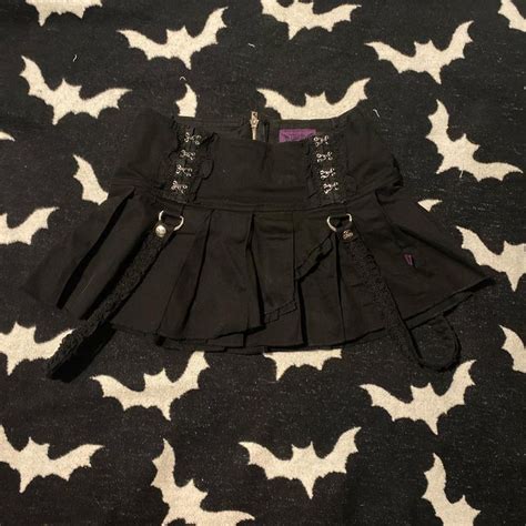 Tripp Nyc Suspense Mini Skirt Ruffle Skull Depop In Nyc