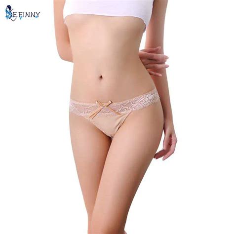 Sexy Rendas Cuecas Transparentes Calcinhas Sem Costura Das Mulheres V