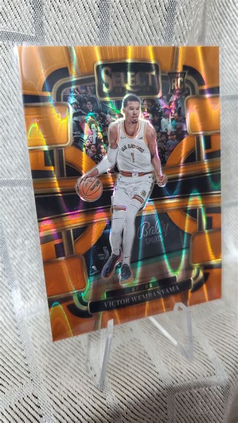 Panini Select Victor Wembanyama Tectonic Orange Prizm Wemby