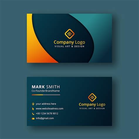 Premium Vector Professional Elegant Modern Business Card Design