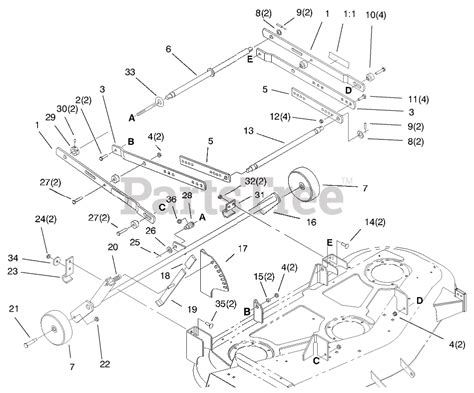 Toro Toro Side Discharge Mower Deck For Xi Tractors Sn