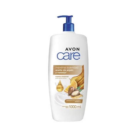 Crema Corporal Aceite de Argán y Naranja Care Avon 1 L Luxtor pe