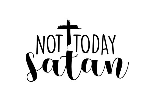 Not Today Satan Svg  Png Pdf Dxf Eps Digital File Etsy