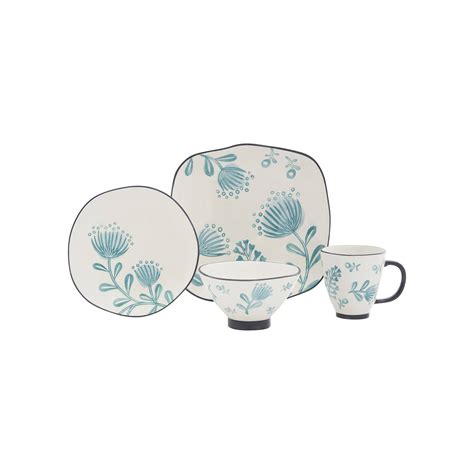 Baum Paloma 16 Piece Dinnerware Set In Blue WGL 03