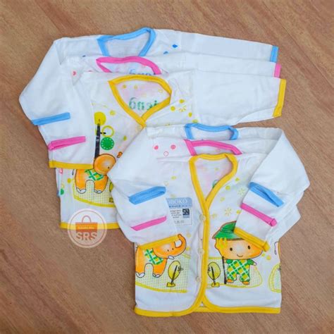 Jual Pcs Lusin Baju Bayi Lengan Panjang Bulan Boboko Sablon