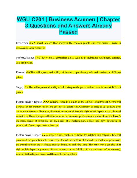 WGU C201 BUNDLED WXAMS QUESTIONS AND ANSWERS 100 PASSED Browsegrades