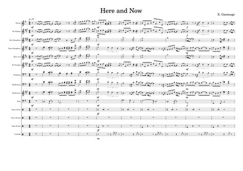 Here And Now Sheet Music Luther Vandross Marching Band