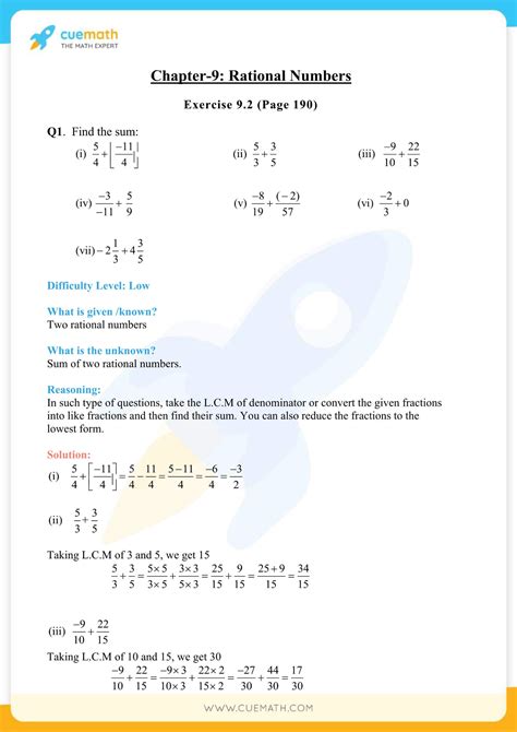 Ncert Solutions Class Maths Chapter Rational Numbers Access Pdf