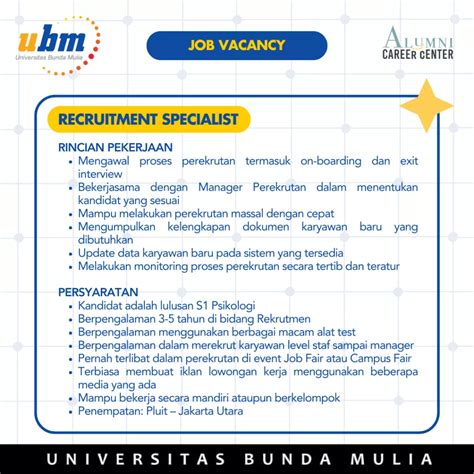 Lowongan Kerja Pt Intisumber Bajasakti Acc Ubm