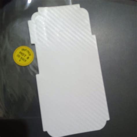 Infinix Hot Carbon Fibre Matte Mosaic Design Back Skin Back