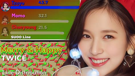 Twice Merry Happy Line Distribution YouTube