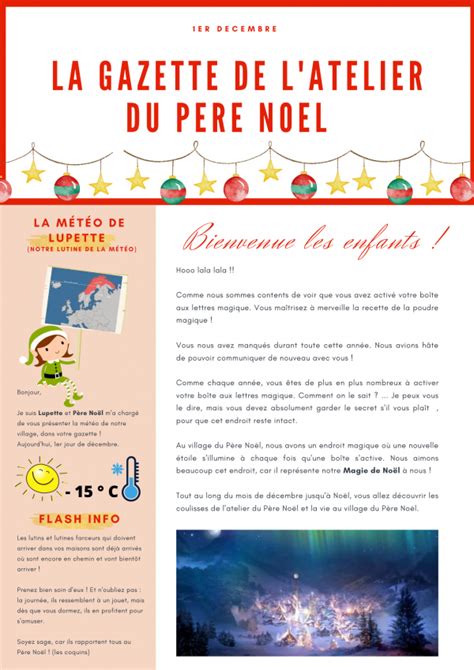 La Gazette de lAtelier du Père Noël version imprimée Un Noël Magique