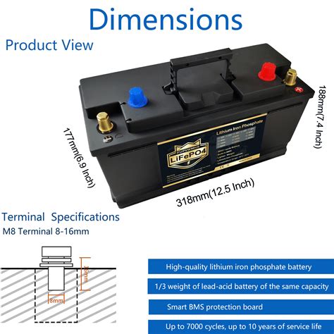 Pupvwmhb 12v 100ah Lifepo4 Lithium Batterybluetooth Lithium Batterywith Typec And Usb Ports