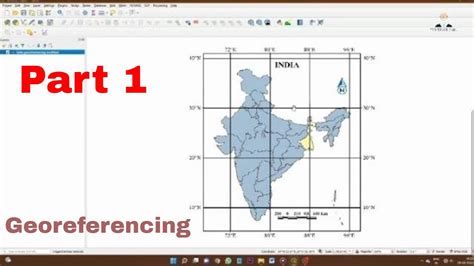 How To Make Georeferencing On Qgis Using Map Of India Part 1